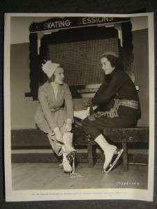 1935 Marsha Hunt VINTAGE Ice Skating PHOTO 558s  