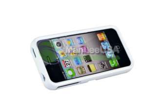   New WHITE COVER CASE W/ CHROME STAND FOR Apple iPhone 4 S US in stock