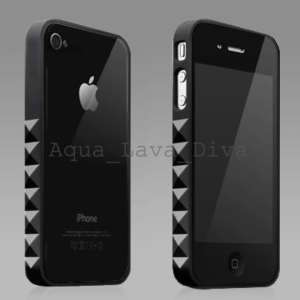 NIB Black TPU Bumper Case For Apple Iphone 4 4G 4th Gen  
