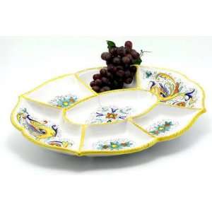  RAFFAELLESCO Oval Snack/Appetizer Tray (7 Comp.) [#1365 