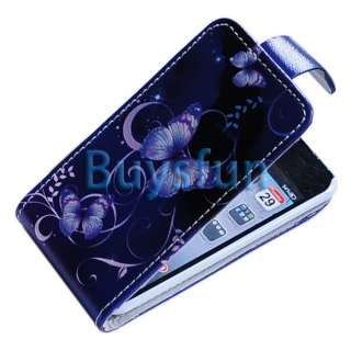   Butterfly Flip Leather Cover Case Skin for Apple iPod Touch 4 4G 4TH