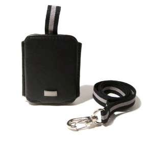   Apple iPod Nano 3rd Gen (Black) Leather Case Cell Phones