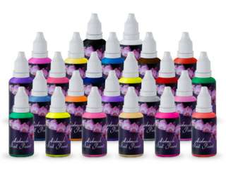 Complete Airbrush Nail Art Kit 24 Color 400 Stencil Set  