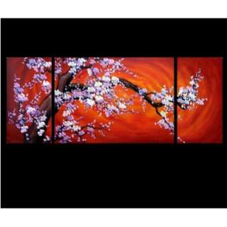    Abstract Art Chinese Cherry Blossom Feng Shui Oil Paintings
