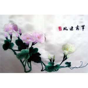  Famous Chinese Folk Art Hand Silk Embroidery Flower 