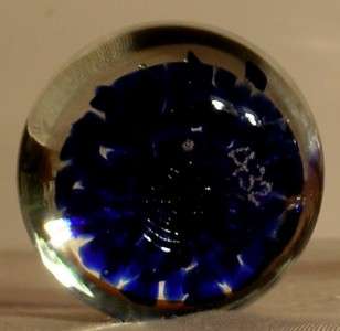 St Clair Crystal Sulphides Abe Lincoln Art Glass Paperweight Elwood 