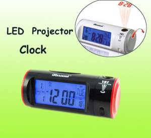 New LCD Sound Voice LED Digital Projector Clock Alarm  