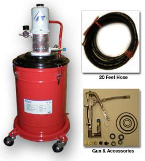   Gallons Air Operated High Pressure Grease Pump With 20FT Hose  