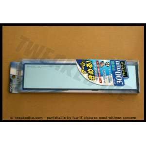   Blue with Blue Border 300mm Flat Rear View Mirror   BW116 Automotive