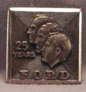 Vintage Ford 25 Year Service Award Pin 10k Gold  