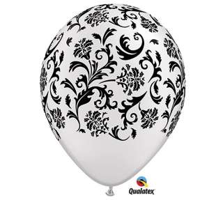   DAMASK PRINTED 11 Latex Balloons for your Party Decorations