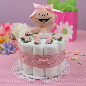  Baby Diaper Cake   Shower Centerpiece or Gift Idea 