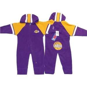 Los Angeles Lakers NBA Reebok Baby Fleece Coverall (Size 18 Months 