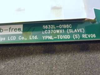 RCA LC 37WD12 Backlight Inverter Slave (VSC.U) pt# LC370WX1 S  
