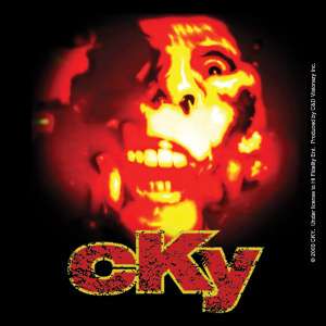 CKY  Face Logo Sticker, bam margera  