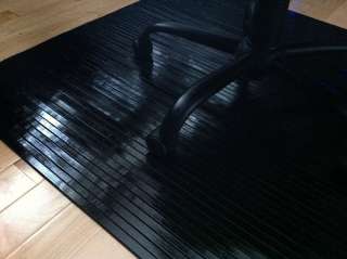 Bamboo Chair Mat Rug Hardwood Floor Protector Office  