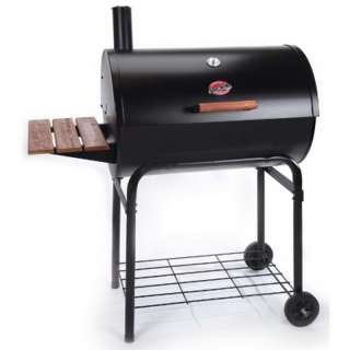   Charcoal Grill Black Steel Barrel BBQ Barbeque Outdoor Cooking  