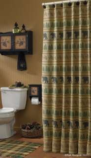 Shower Curtain   Bear Tracks   Park Designs   Bathroom Decor  