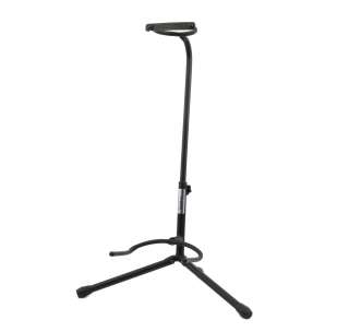 This is the Legacy Folding Guitar Stand. It is made of black powder 