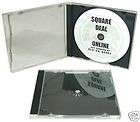 Clear CD Jewel Boxes Cases w/ Gray Black Trays x 100  