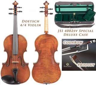 Doetsch 4/4 Violin Outfit   CodaBow Prodigy   JSI Case  