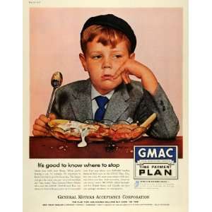  1957 Ad Melted Banana Split GMAC General Motors Acceptance 