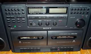 Vintage Sony CFD 470 Mega BoomBox GhettoBlaster 2 Band Cassette Radio 