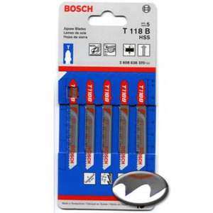 Pack ~ 3, 14TPI Bosch Metal Cutting Jigsaw Blades T118B  