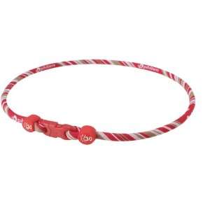   PHITEN X30 RED SWIRL BASEBALL NECKLACE 18 INCH