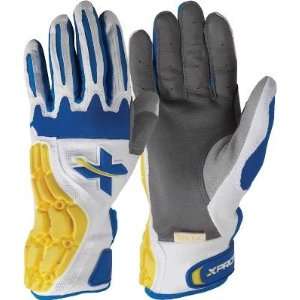Wht/Blue HAMMR Protective Gloves   Small   Equipment   Baseball 