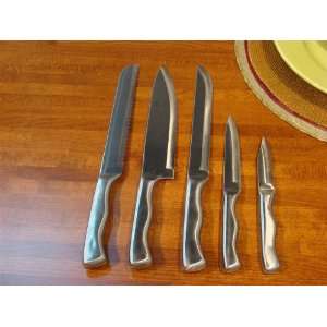  5 Piece Stainless Steel Deluxe Cutlery Set Kitchen 