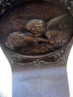 Bronze angel bookends cast by Griffoul New York  
