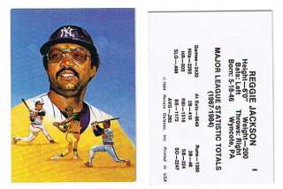 REGGIE JACKSON 1984 Ron Lewis Set HEADER CARD LOT OF 25  