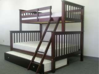 Bunk Bed   Twin over Full Mission Cappuccino with Trundle for only $ 