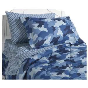   Home Collection Camouflage Bedding Ensembles, Blue