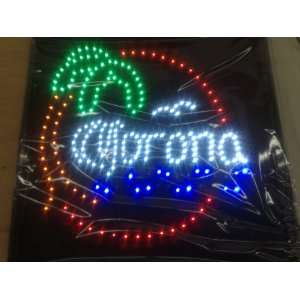    Bright Flashing Corona Beer LED Sign 19X19