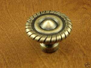 Cabinet Hardware Antique Brass Classic Rope Knob Knobs  