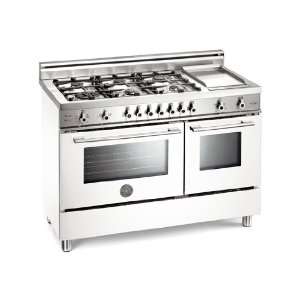  X486GGGVBI Bertazzoni White 48 Six Burner Gas Range 