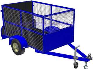 DIY Off Road Camper, Tandem Box & Cage TRAILER PLANS  