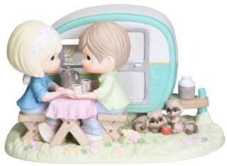   Figurine CAMPER CAMPING LOVER Picnic Table Couple Ltd. ☆  