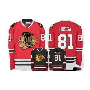  EDGE Chicago Blackhawks Authentic NHL Jerseys #81 HOSSA RED Jersey 