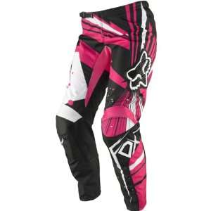   Womens Off Road/Dirt Bike Motorcycle Pants   Black/Pink / Size 11/12
