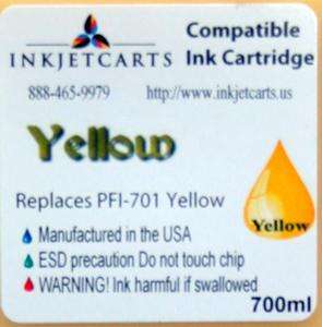 Canon Compatible PFI 701 Y imageprograf ink cartridge  