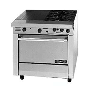   Master Series 2 Burner 34 Gas Range with Even Heat Hot Top and Standa