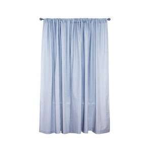    Rod Pocket Curtain Panels   Blue Gingham 63