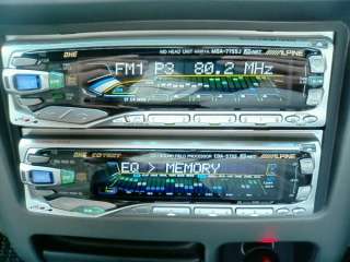 ALPINE DOUBLE DIN CAR CD MD GRAPHIC EQUALIZER EQ STEREO  