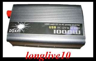 NEW 1000W Car 12v DC  220v AC Power Inverter USB Boat  