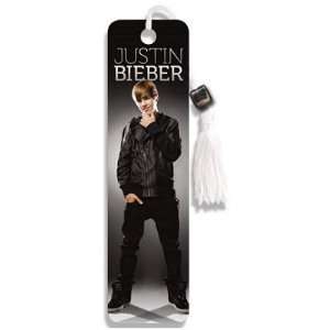    (2x6) Justin Bieber Gray Music Beaded Bookmark