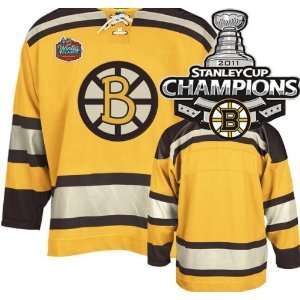  KIDS EDGE Boston Bruins Authentic NHL Jerseys BLANK YELLOW 