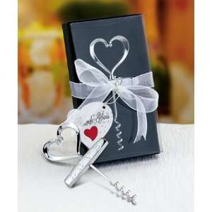 Bottle Openers 4 inch, Heart Design Corkscrews